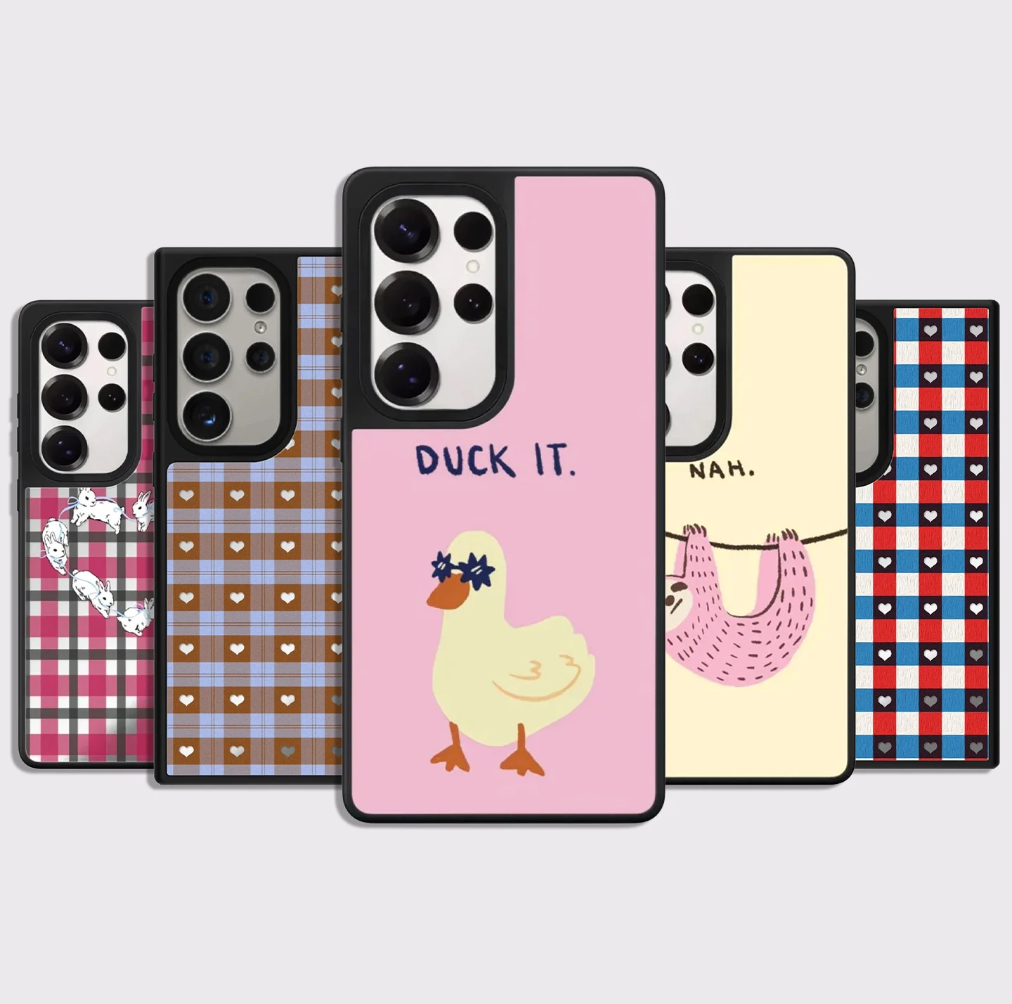 

Duck It Pattern Mirror Surface Magnetic Phone Cover for Samsung Galaxy S23 S24 S25 S26 Ultra S26+ Plus Case
