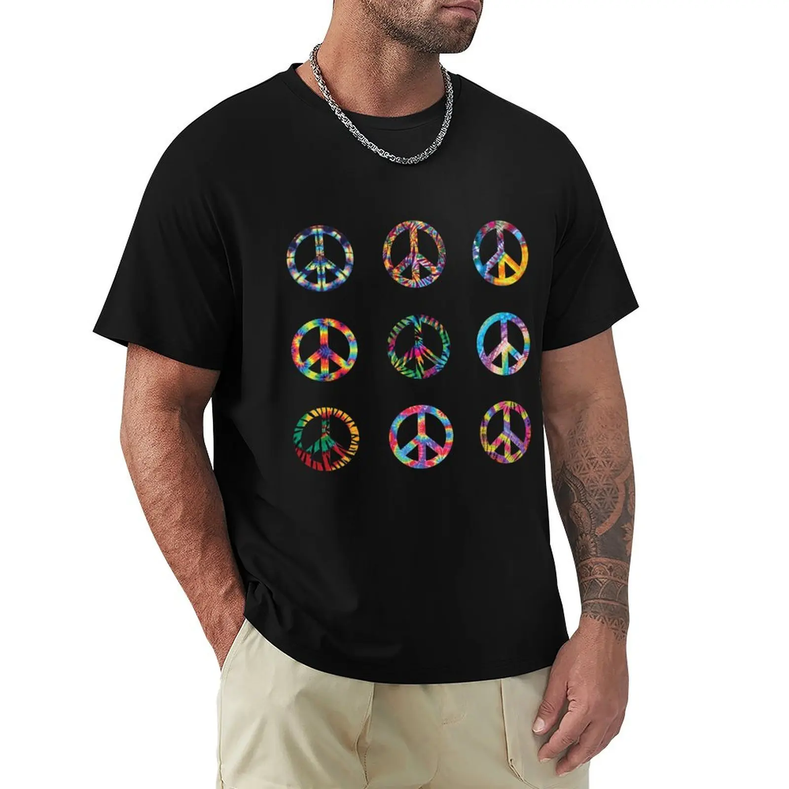 

Peace Sign T-Shirt Water Resistant Casual T-Shirt