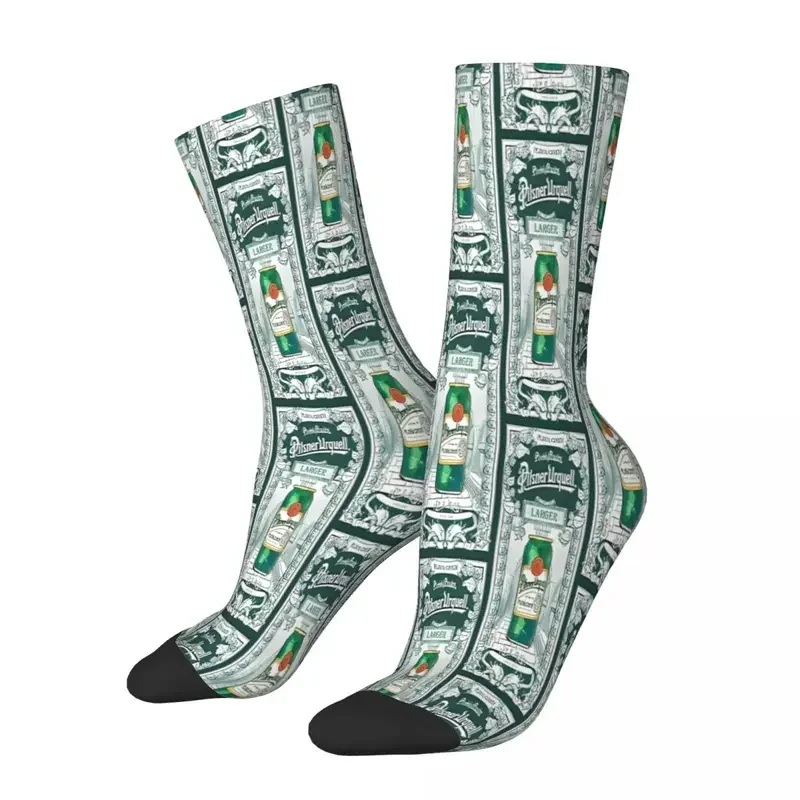 Y2K Pilsner Urquell Beerr Pilsen Drink Socks Male Mens Women Summer Stockings Polyester