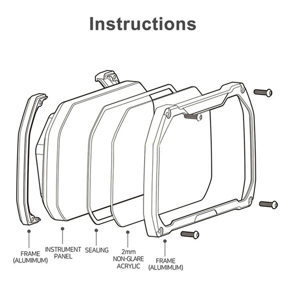 NEW For BMW F900R F 900R F900 R All Years High Quality Motorcycle Accessories TFT Anti Theft Screen Protector Meter Frame Cover