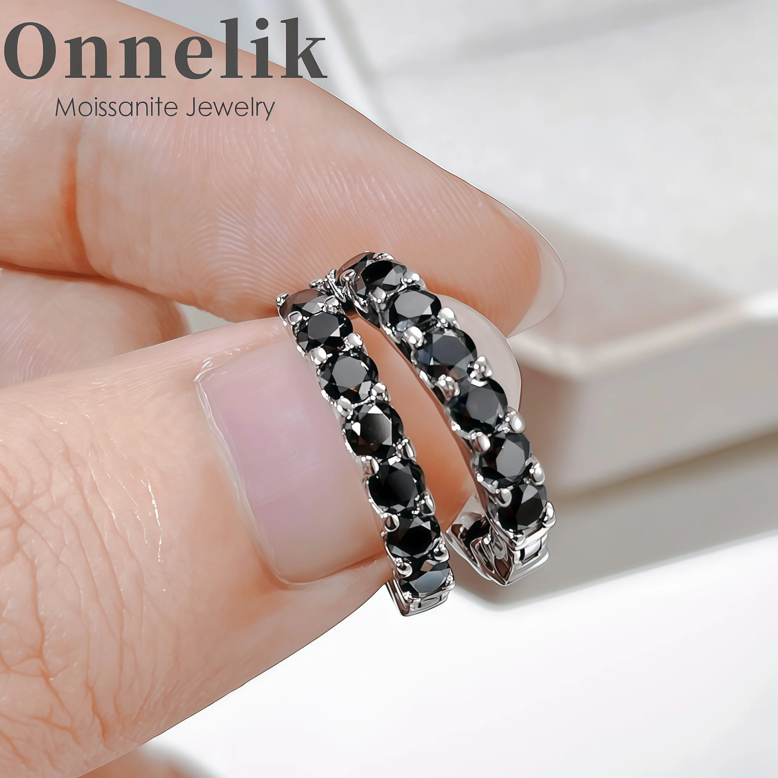 

Onnelik 2,6 карата D цветные серьги с муассанитом, серебро S925 для женщин, свадебная вечеринка, полный муассанит, бриллиант, стерлинговое ювелирное изделие, подарок