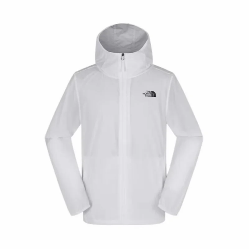 The North Face Urban Exploration Back Logo Letter Print, UPF 50+ Lightweight Loose-Fit Long-Sleeve Hooded Jacket