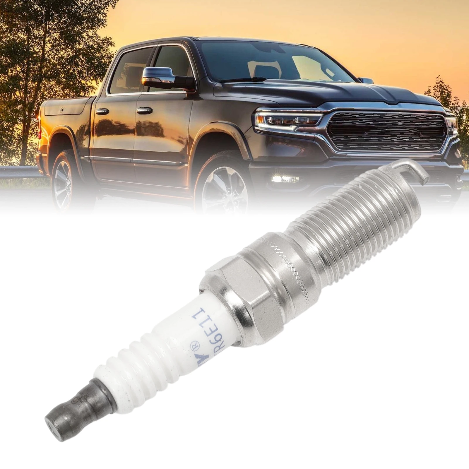 6 PCS Iridium Spark Plug SP-411 6509 LTR6IX-11 AP5263 For Dodge Grand Caravan Ram 1500 LaCrosse Enclave Acadia Mazda CX-9 CTS