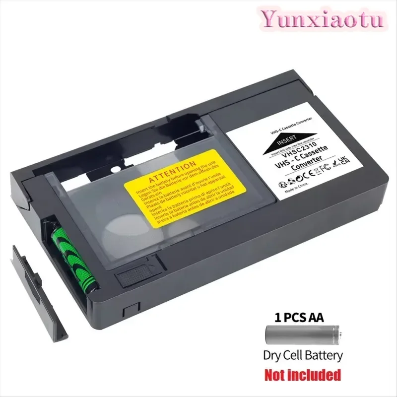 VHS To VHS-C Video Cassette Adapter, 1/2 Inch Tape Converter, Not for MiniDV Hi8