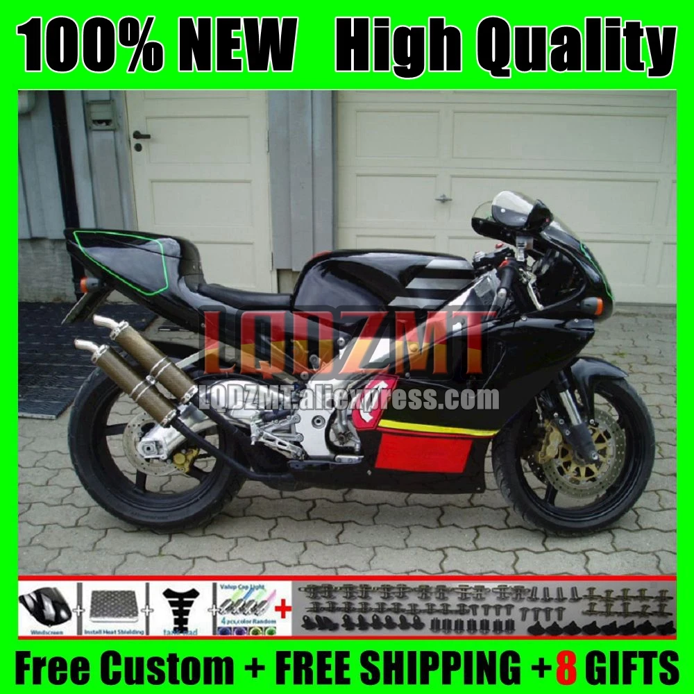 Body For Aprilia RS-250 RSV250 Stock black R RS250 RS250R RS 250 112No.16 RSV 250 R RR 95 96 97 RSV250RR 1995 1996 1997 Fairing