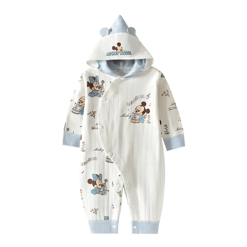 

Baby Boys Girls clothes Cartoon Autumn Long Sleeve Onesie Romper Hooded hood Jumpsuit Infant Newborn 0-9 Months