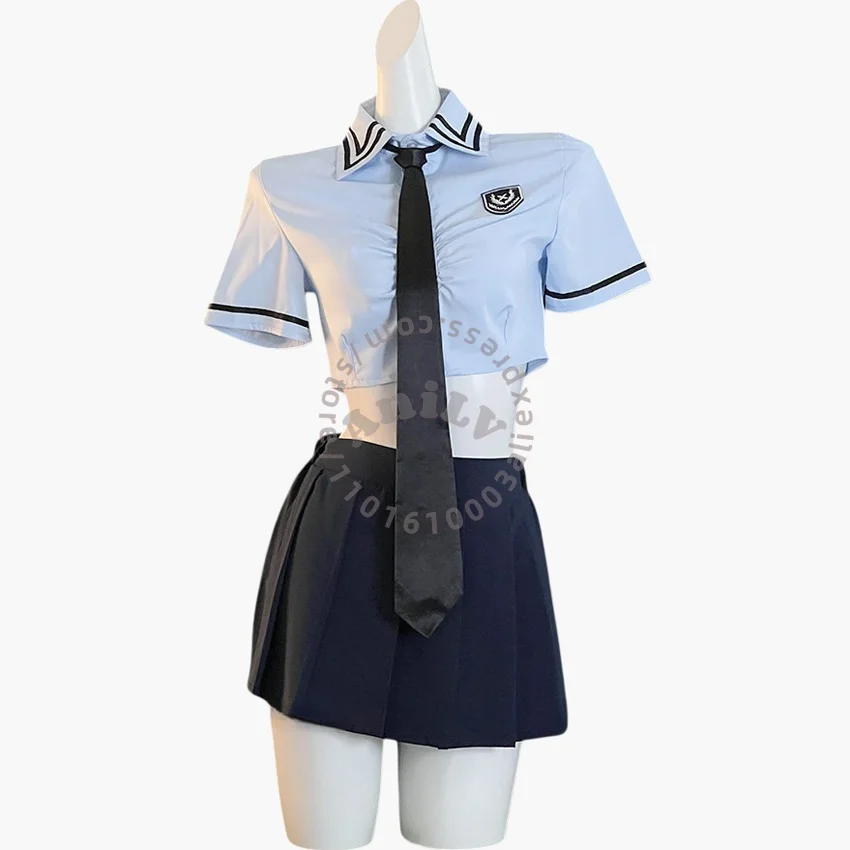 

AniLV Anime Summer School Student Uniform Outfit Cosplay Costumes