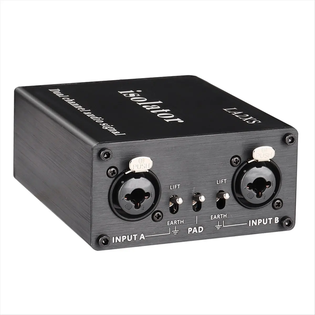 AS62 2-Channel XLR Audio Isolator Noise Reduction Filter Eliminates Current Noise 6.5 XLR Mixer Audio Isolators
