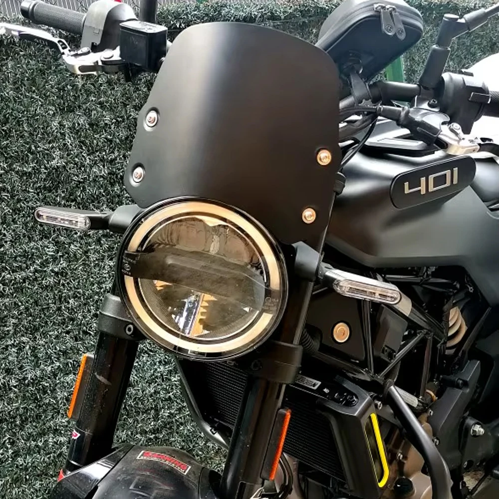 

For Husqvarna svartpilen 401 Windscreen Motorcycle Accessories Windshield Wind Deflector Fairing Visor Viser Aluminum Screen New