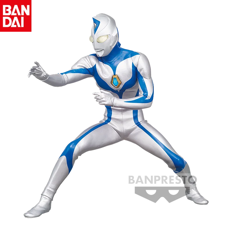 Bandai Original Genuine Ultraman Dyna Hero Statue Blue Miracle Light A Animated Action Figure Figure Holiday Gift