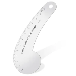 Vary Form Curve Ruler 12“ French Curve Ruler Sewing Ruler for Pattern Making Aluminum Hip Curve Ruler for Measuring Sewing