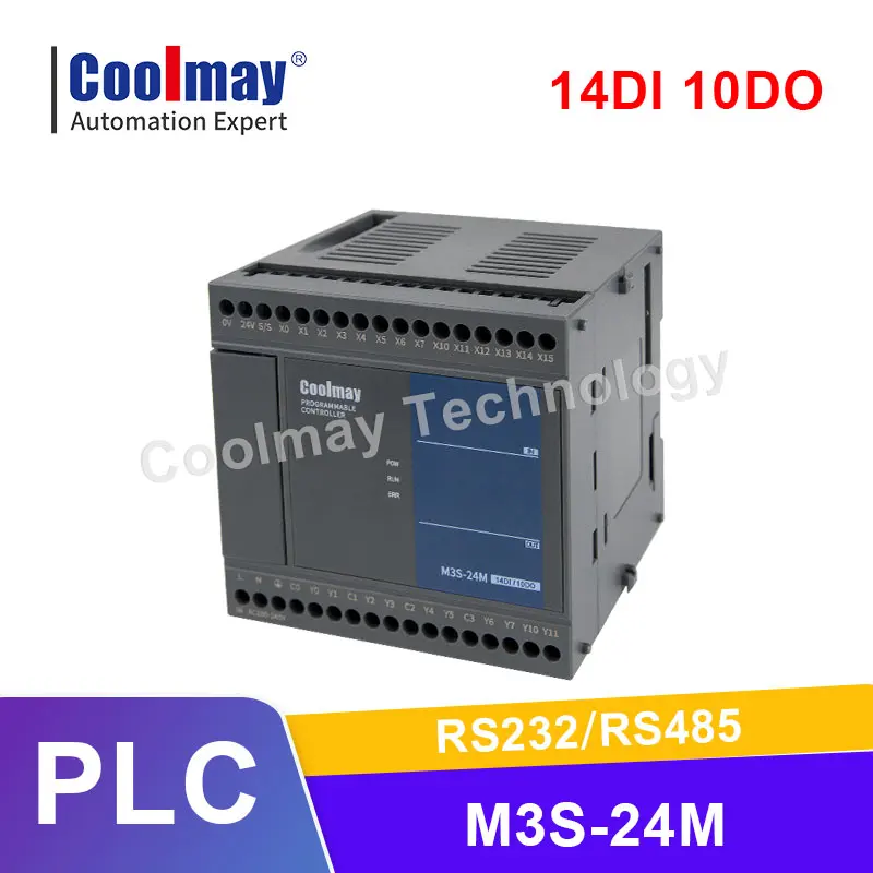 Coolmay PLC L01-24MRT（M3S） Series 14DI 10DO Relay Outputs Programmable Logic Controller