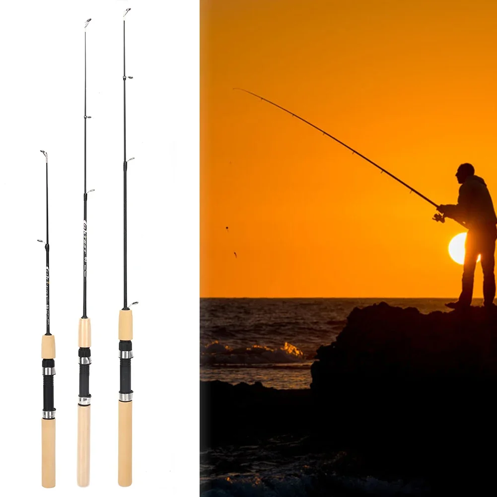 60/80/100cm Ice Fishing Pole Portable Carbon Fish Pole Light Weight River Comfortable Grip Carp Tackle Pesca Fishing Equipment image 3