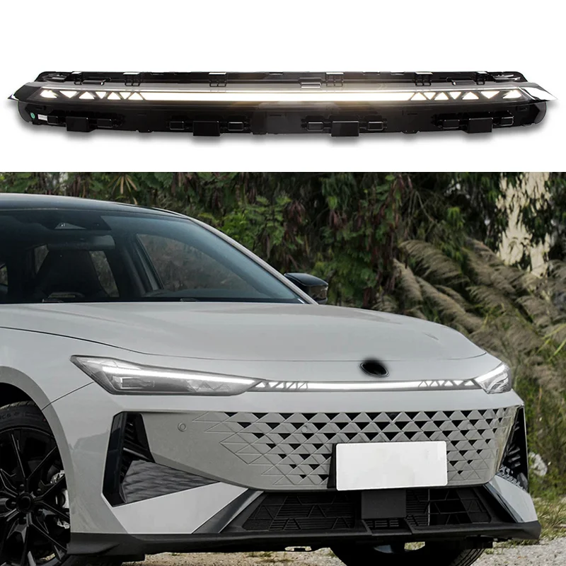 

Светодиодные дневные ходовые огни, фара для Changan UNIV UNI-V 2024-2025, передний бампер, головной светильник, гриль, светильник