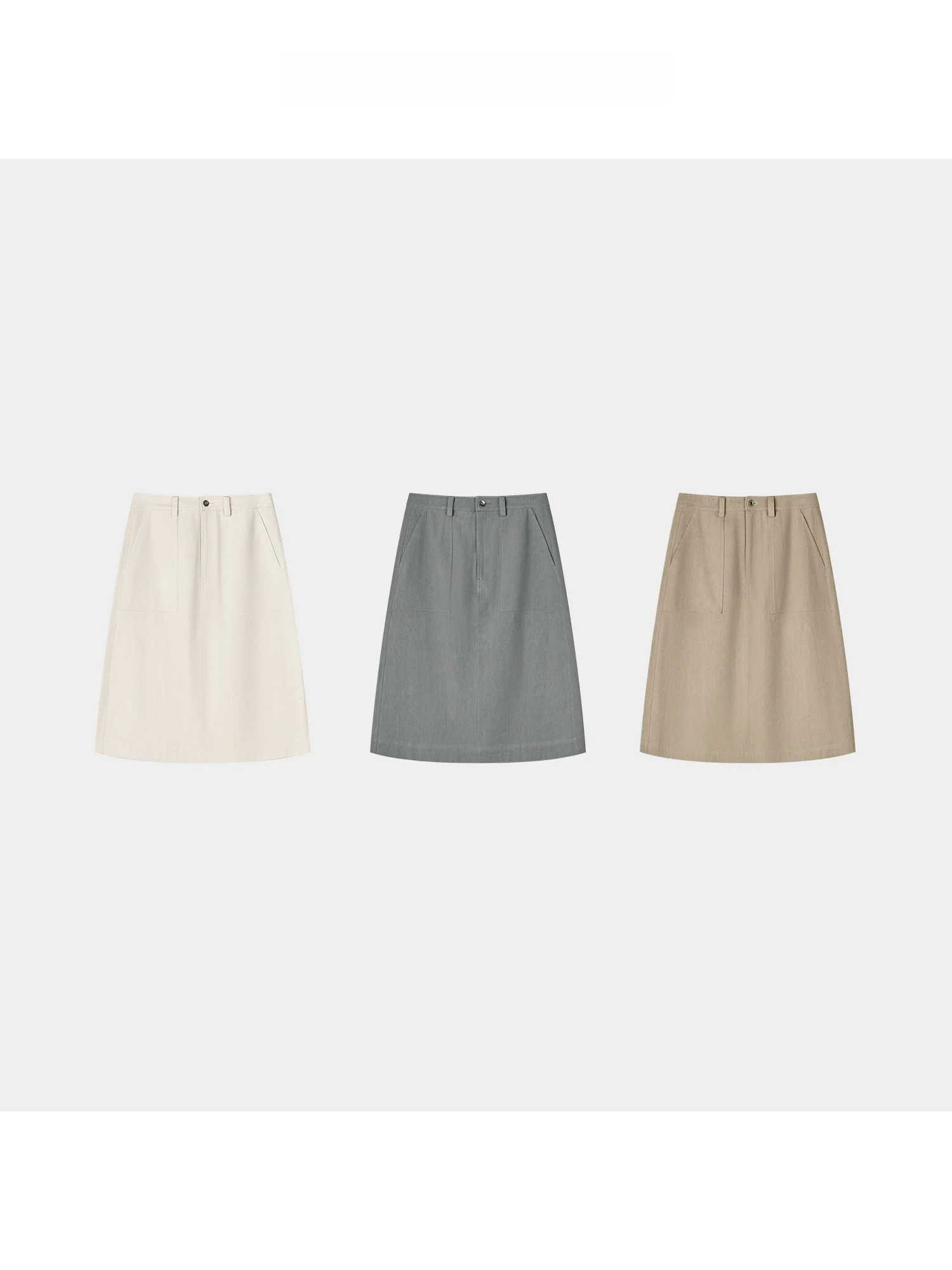 

Cleanflow Hanmajuice Cotton A-Line Workwear Denim Skirt Women's Fashion Spring Summer New Arrival Comfortable Breathable
