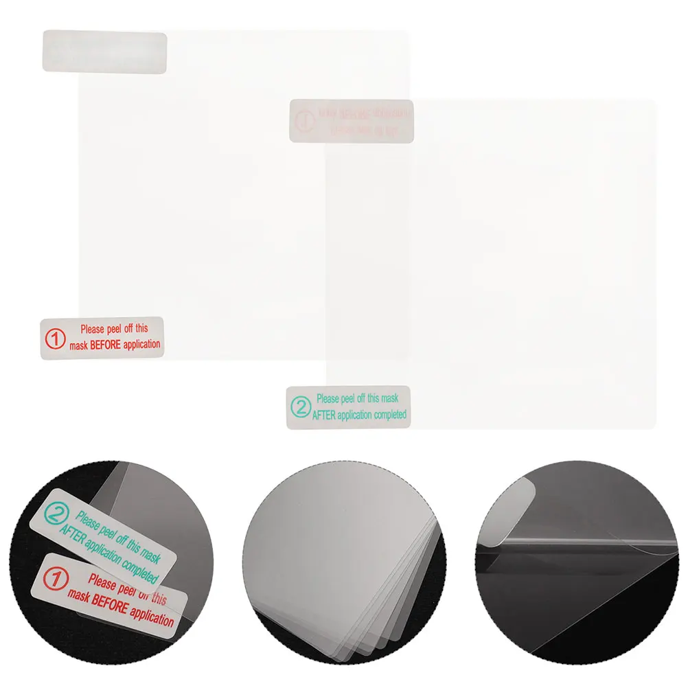 

12pcs Clear Static Cling Window Film For Dash Cam Reusable Adhesive Transparent Electrostatic Sticker Car Parking Permit Holder