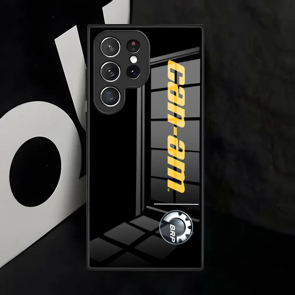 Can Am Can-am Team Phone Case For Samsung S25 S24 FE S23 S22 S21 Plus S20 Ultra Note20Ultra Black Glass Cover