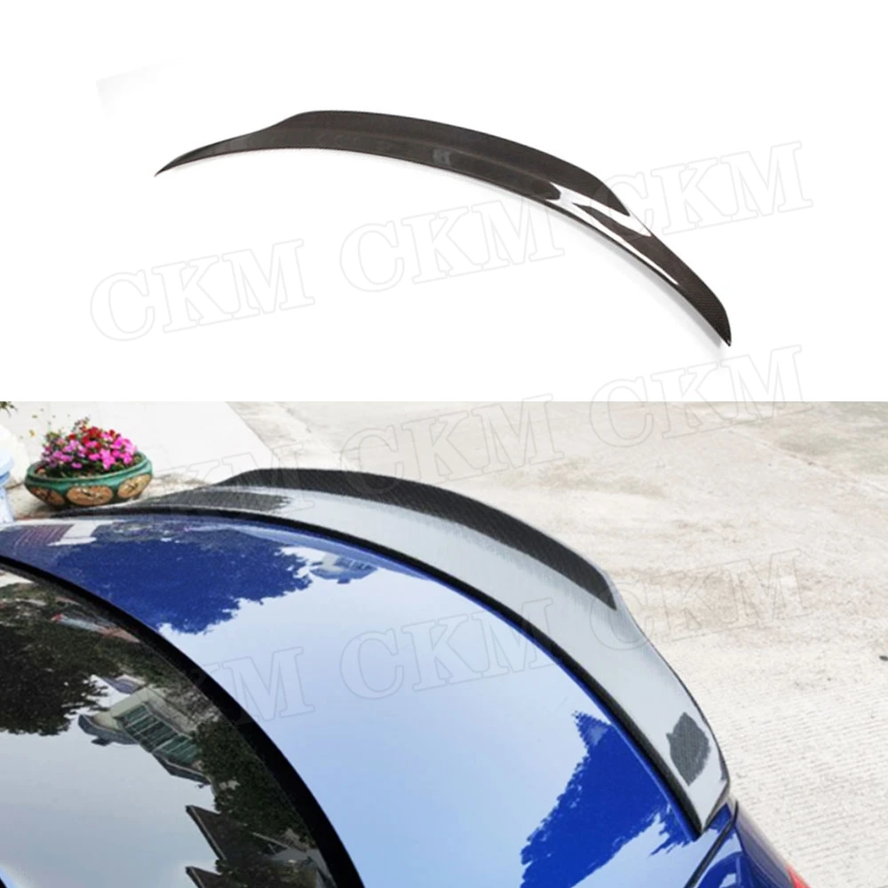 

CKMUUER Carbon Fiber For Mercedes Benz CLA Class W117 CLA180 200 220 250 260 CLA45 AMG 2013-2019 P Style Rear Trunk Lip Spoiler