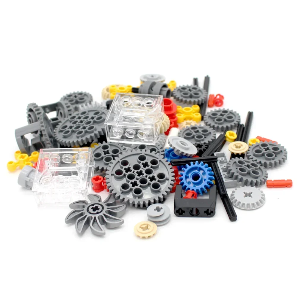 117PCS MOC Tecnologia Set di ingranaggi a velocità variabile Kit di ingranaggi tecnici Puzzle Giocattoli fai da te compatibili con i piccoli blocchi Legoeds