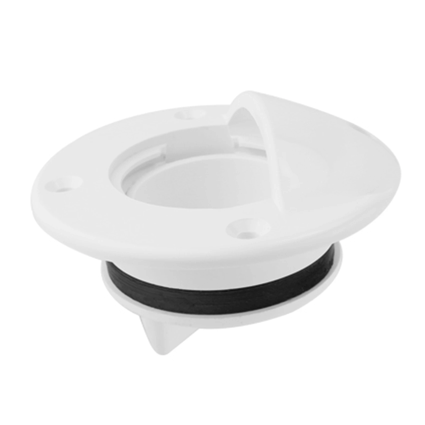 Universal White Nylon Marine Boat Transom Deck Mount Drain Scupper Valve Screw Cap Bung Stopper Replacement Accessories