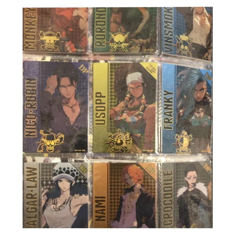 Japanese anime ONE PIECE Monkey D Luffy Nico Robin Nefertari D Vivi Collect cards Christmas birthday present toy for children