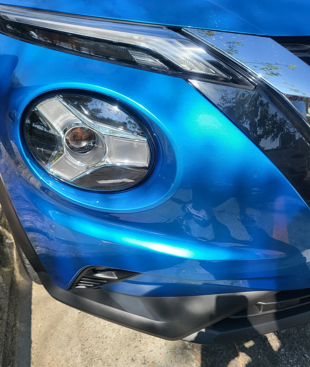 Amortecedor dianteiro do carro chrome guarnição moldagem lh rh para nissan juke f16 2019-2023