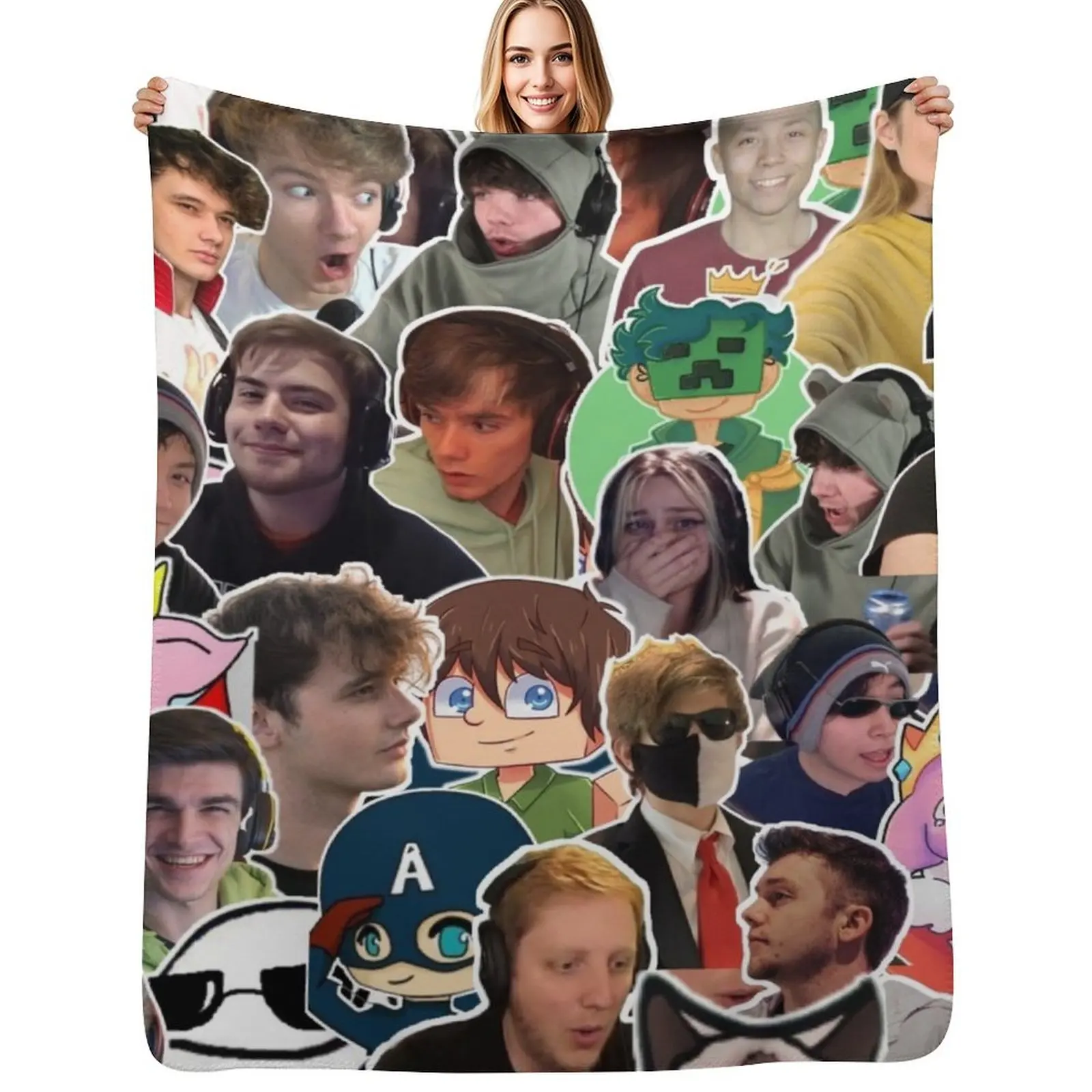 

Dream SMP, dream team, dream server, Throw Blanket decorative Large cosplay anime Blanket