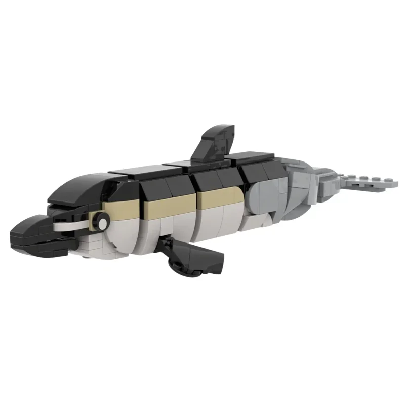 222pcs MOC Common Dolphin Delphinus Delphis Icons Model Building Blocks Architecture Christmas Gifts Toys Education Brick Kids