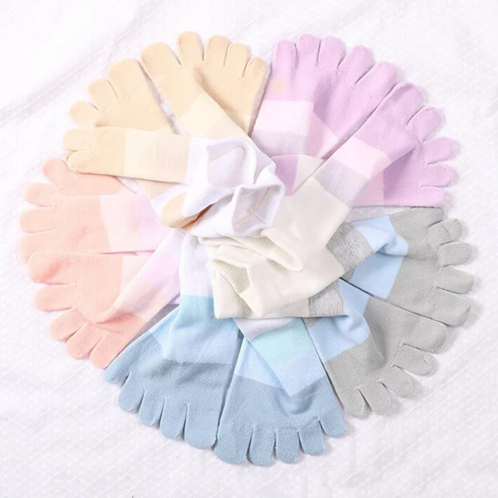 جوارب بأصابع السباق جوارب قطنية قابلة للتنفس مع خمسة أصابع للرجال و