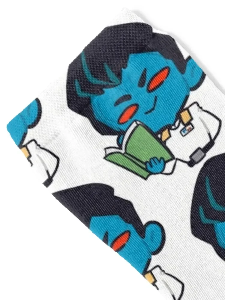 Blue Chibi Socks hiphop ankle halloween fashionable Socks Ladies Men's