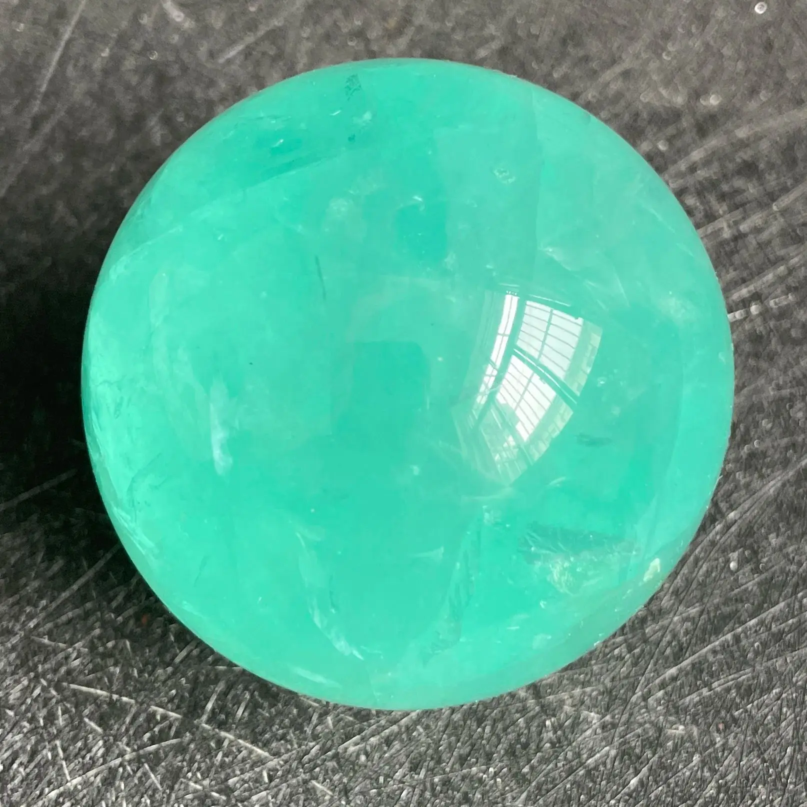 

Natural Stone Green Fluorite Crystal Ball Polished Quartz Sphere Reiki Healing Gift Room Colorful Decor