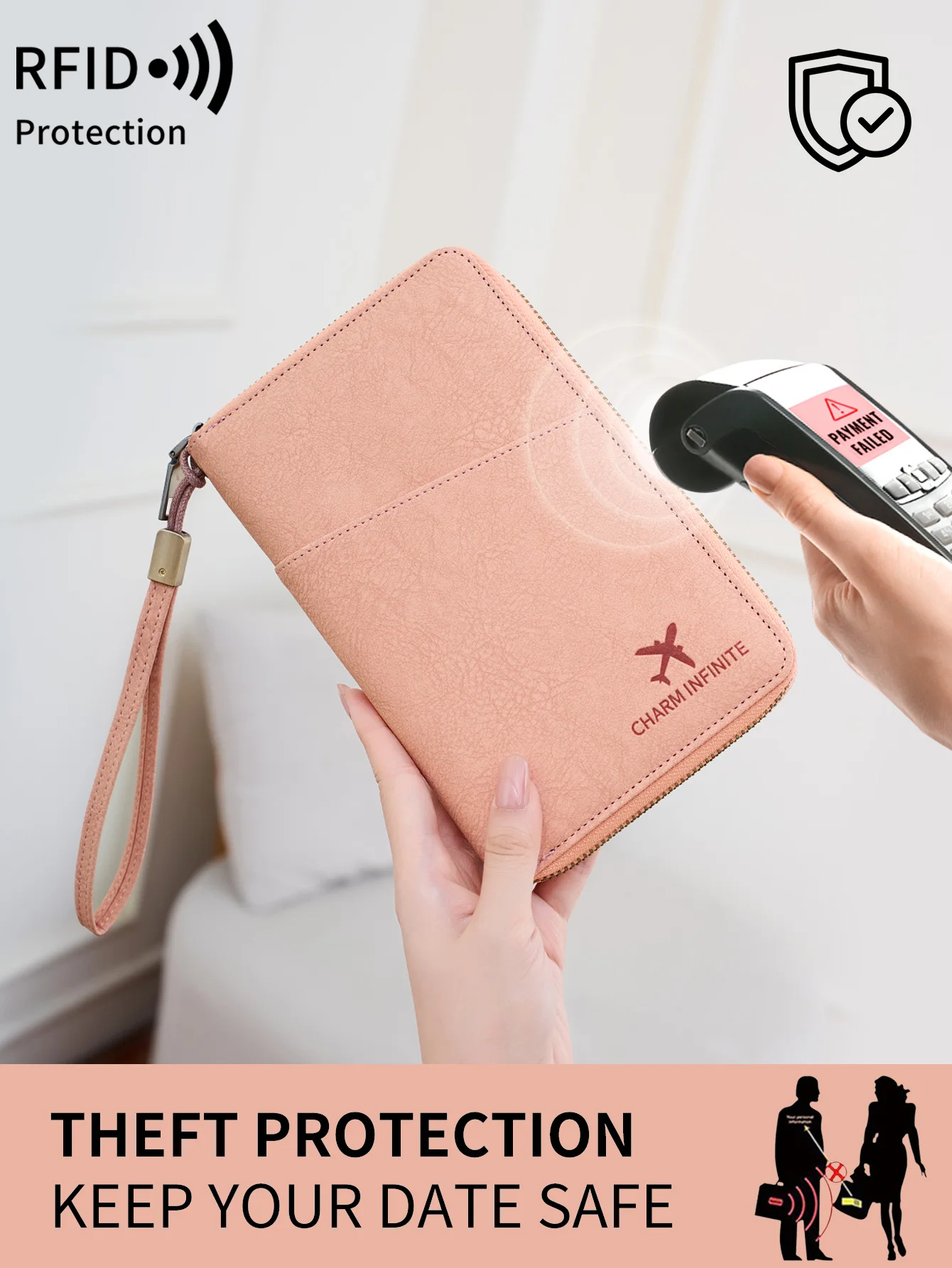 New retro passport bag family size passport bag small large capacity passport holder can hold 4 passport bags travel accessories