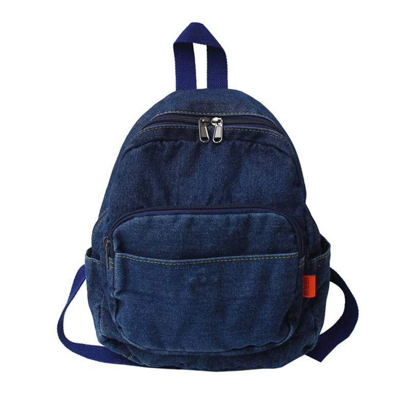 Vintage Denim Backpack School Travel Daypack Shoulder Bags for Teenager Girls