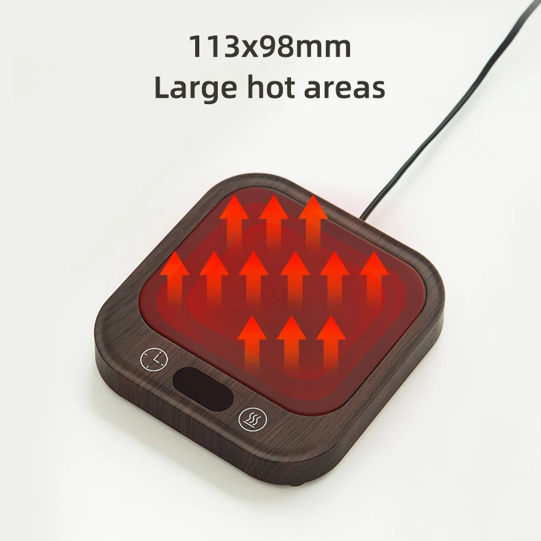 35W Riscaldatore di tazze Scaldatazze da caffè Piastra riscaldante elettrica Pad riscaldante 4 marce Sottobicchiere scaldino di temperatura per acqua di tè al latte 220V