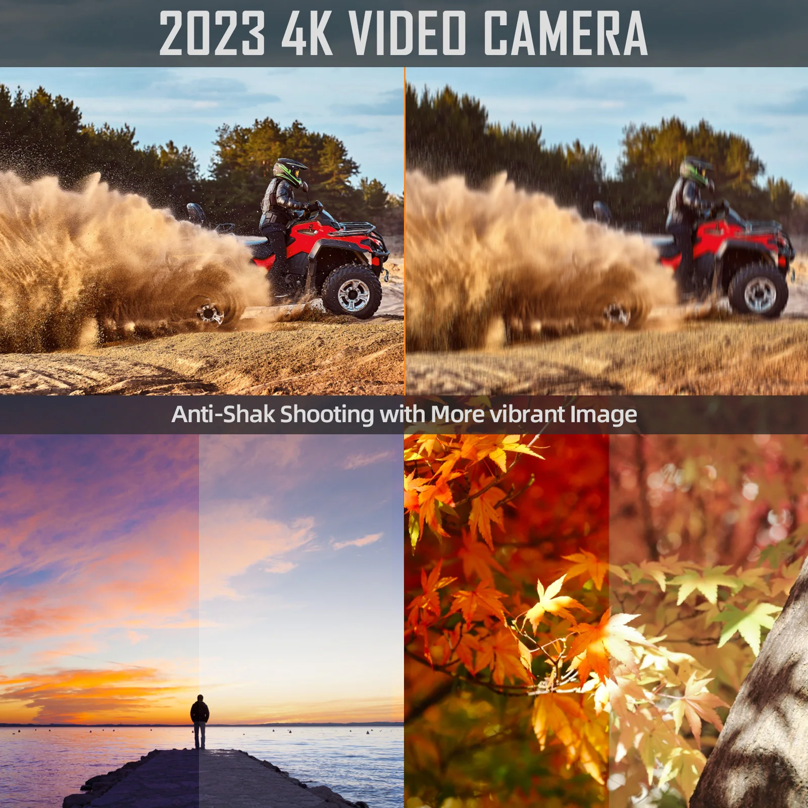 G-Anica Digital Camera, 4k Cameras for Photography, 48MP Vlogging Camera Ideal Content Creator Kit-Microphone Travel Camera