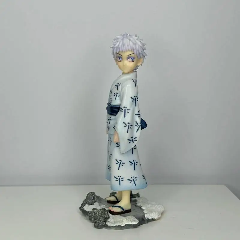 18cm Jujutsu Kaisen Satoru Gojo GK Kimono Hochwertige PVC Anime-Figur Sammlerstück Modell Desktop-Dekoration Geschenk für Anime-Fans