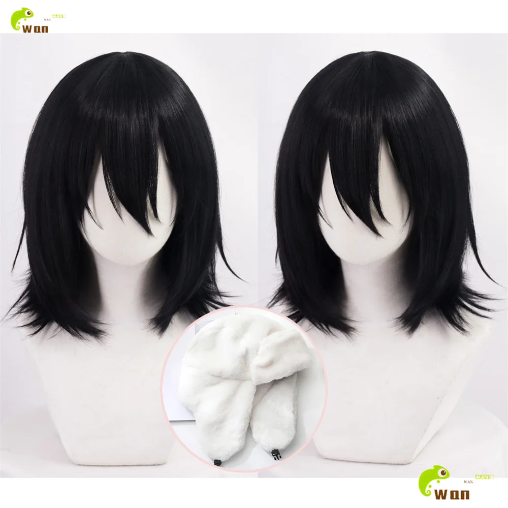 

Anime Fyodor Dostoevsky Cosplay Wig Black Wigs For Fyodor D Dostoevsky Women Men Cosplay Anime Wig Heat Resistant Synthetic Hair