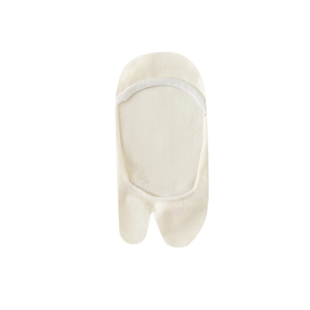 Cotton Invisible Tabi Socks Thin Low Cut Non-slip Two Toe Socks Clog Hosiery Japanese Style Separate Toe Boat Sock Girls