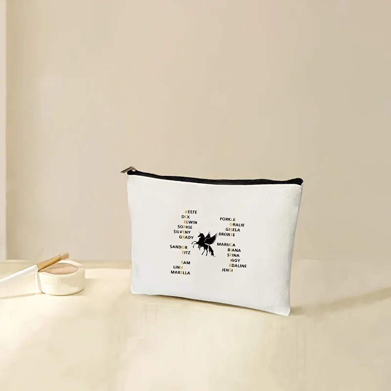 Bolsa de maquillaje Team Foster Keefe, bolsa de cosméticos con cremallera de poliéster, organizador de artículos de tocador ligero para viaje, regalo de vacaciones