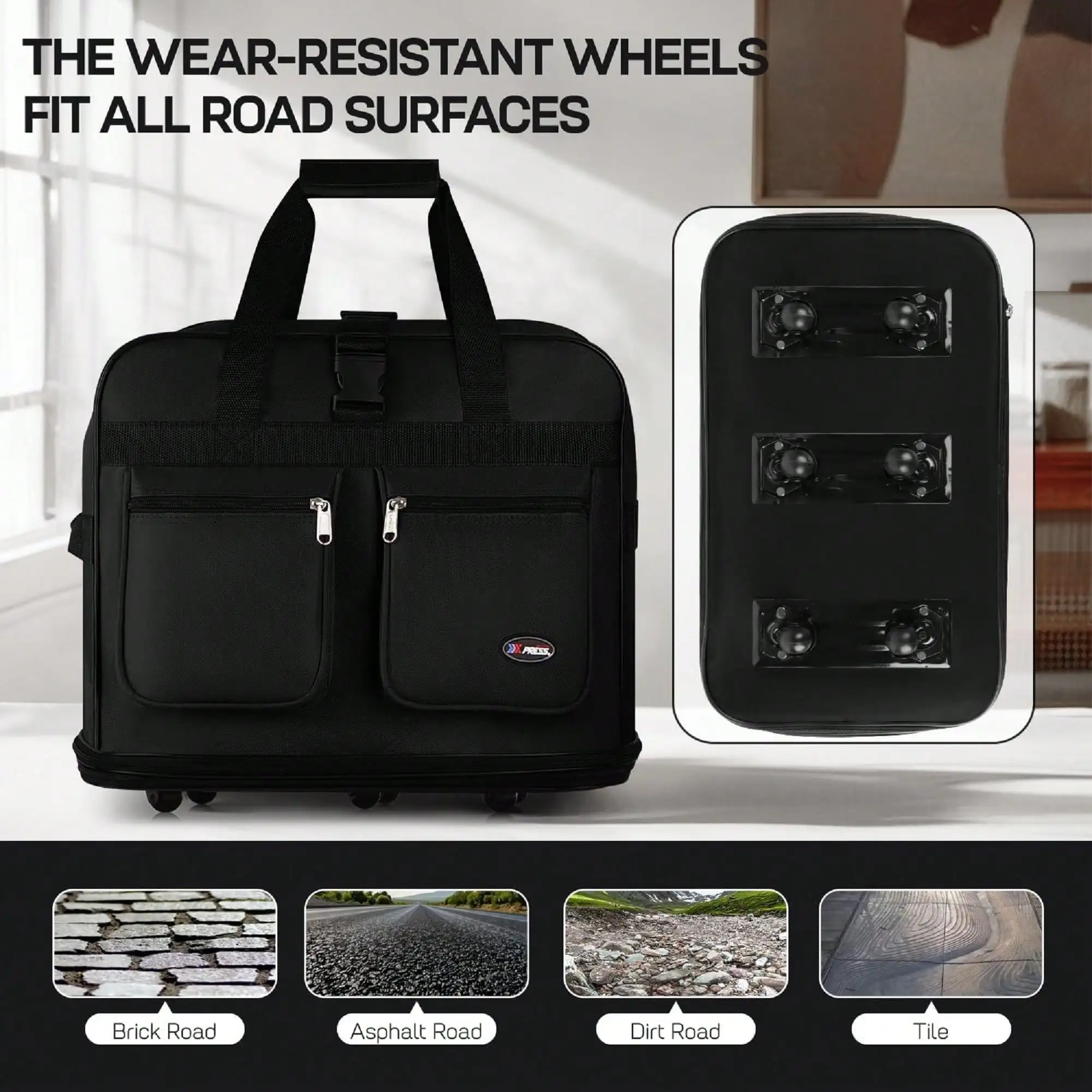 40''Rolling Wheeled Duffel Bag Suitcases With Wheels Expandable Foldable Luggage Bag Rolling Travel Bag Duffel Bag For Men Women#40-Black,40 Luggage Case Trolley Suitcase Spinner Suitcase Travel Luggage Traveling Bags Suitcase Suitcase Bag Durable Large
