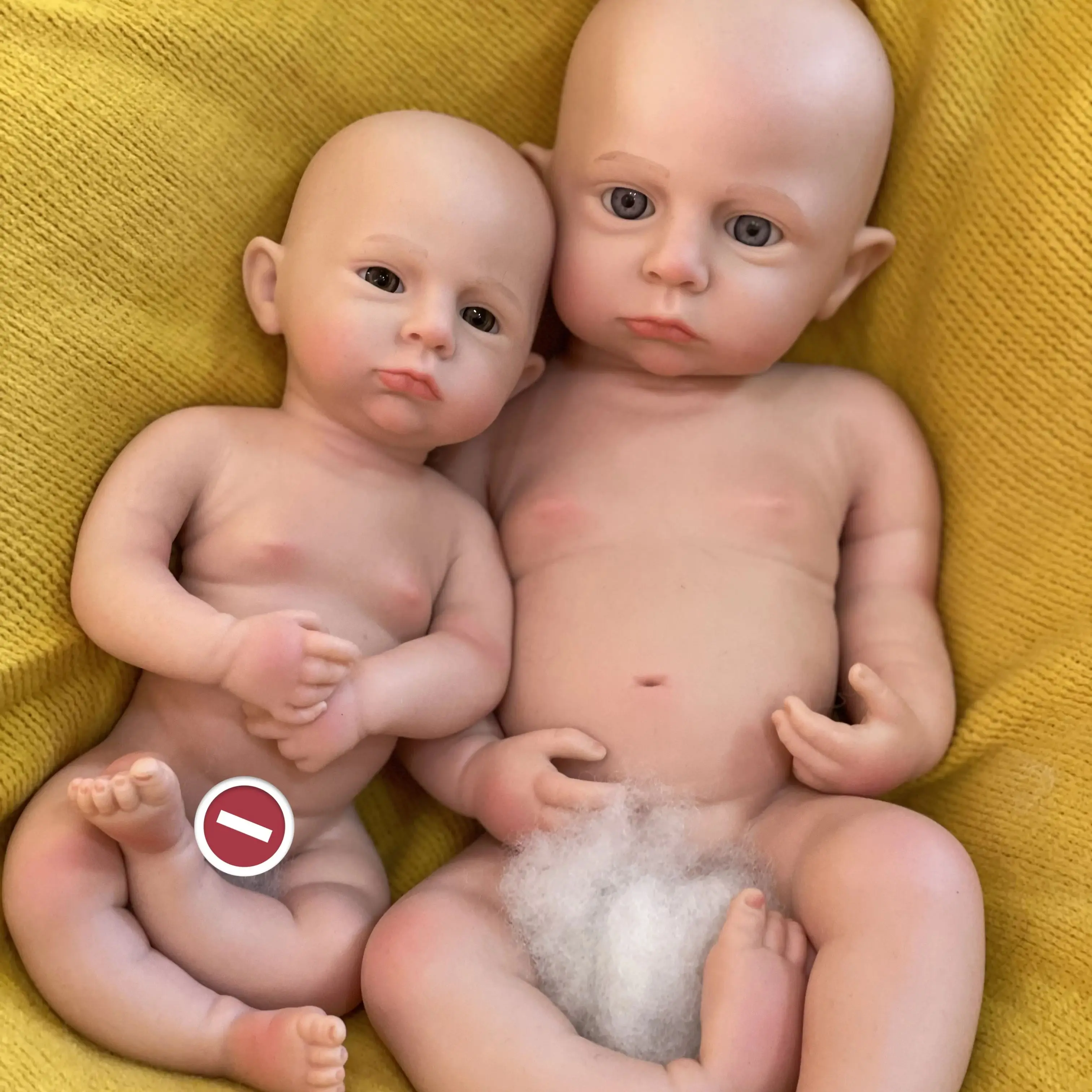 Lovely Cameron 13&18Inch Full Solid Silicone Reborn Doll Painted/Unpainted Handmade Reborn Baby Doll Reborn Corpo De Silicone