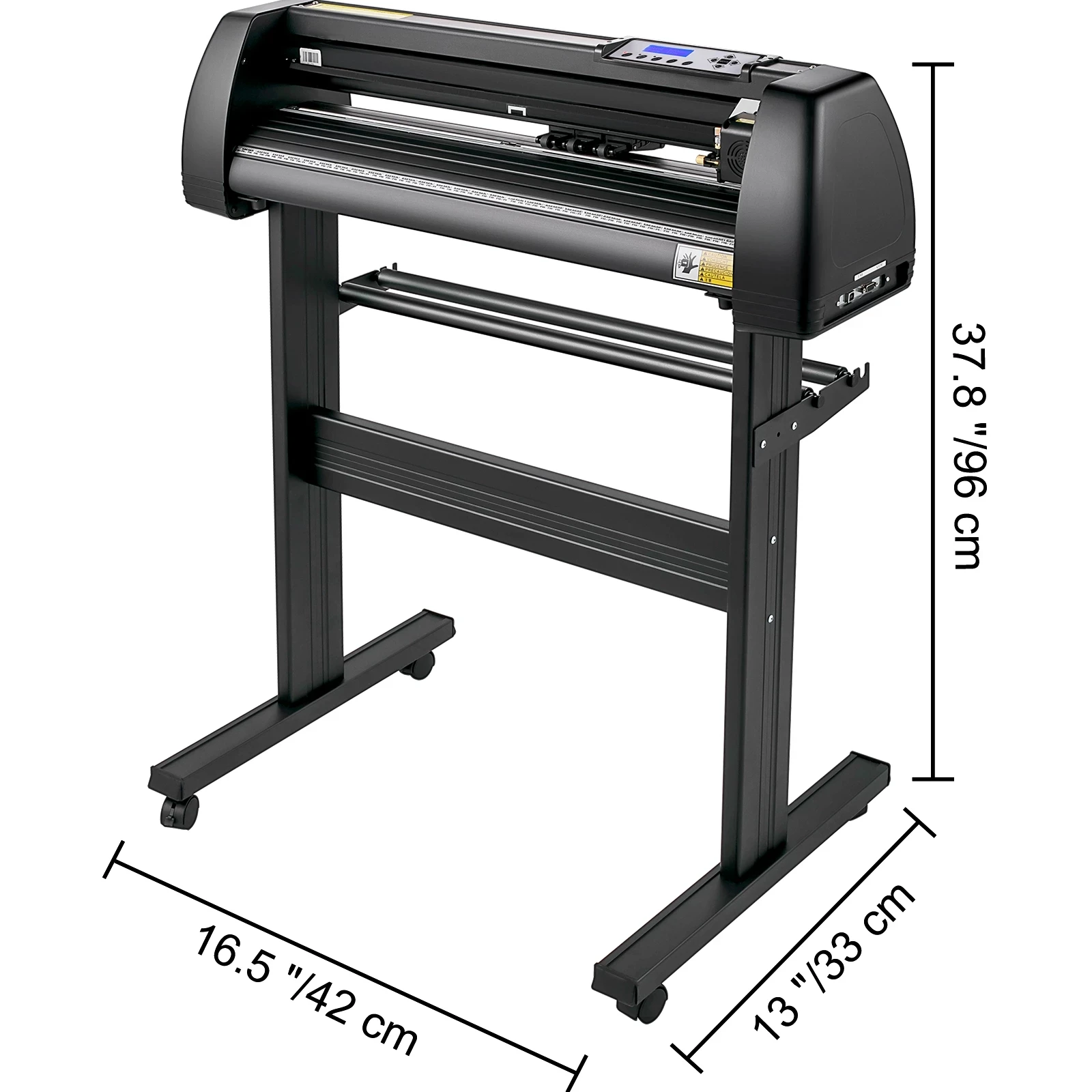 New 28-Inch 870MM Max Paper Feed Printer Cutting Plotter Semi-Automatic Vinyl Cutter Machine 3 Blades LCD
