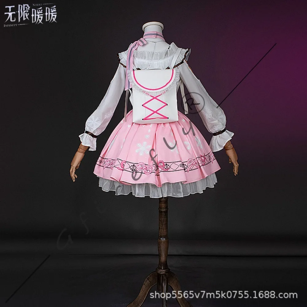Infinity Nikki Initial Adventure Pink Dress Cosplay Full Set Complete with Accessories Wig Cute Game Character Outfit Cosplay view 5