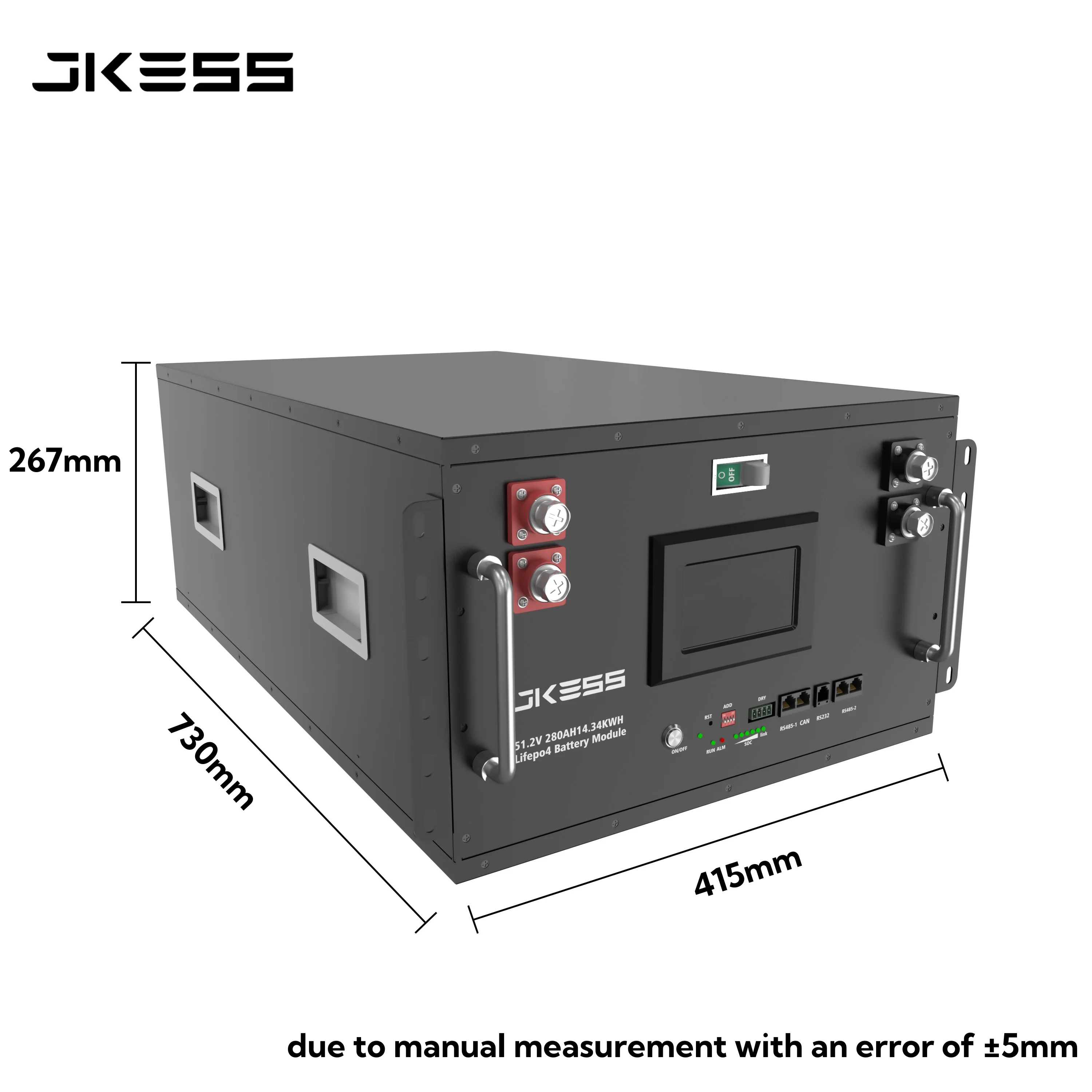 DIY JKESS Skrzynka na baterie i JK SMART BMS PB2A16S20P oraz LCD do baterii Lifepo4 16S 48V 51.2V 280AH 310AH 320AH. Wysyłka z Polski. — zdjęcie produktu 6