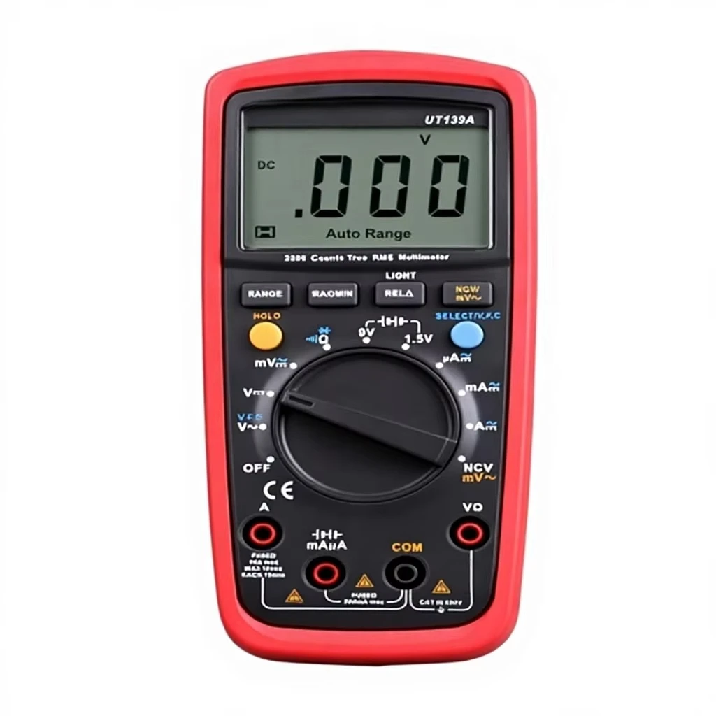 UT139A High Accuracy True RMS Digital Multimeter NCV Auto Range AC/DC Amp/Volts Ohm Tester with Data Hold NCV 600V