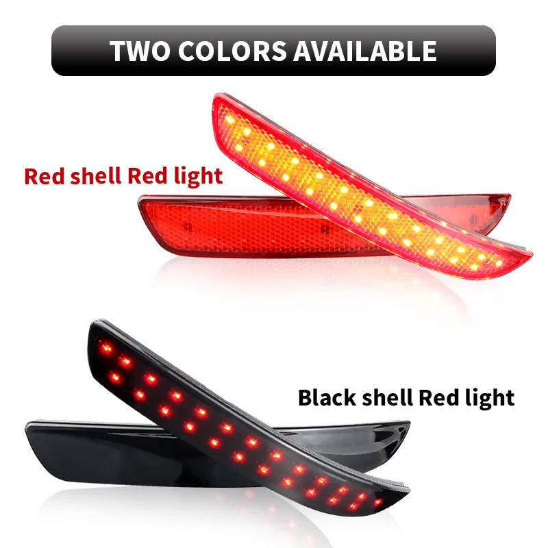 2 stücke Auto Rote LED Hinten Stoßstange Reflektor Schwanz Bremse Stop Licht Zubehör 63147158950/7625714988463 Für BMW X5 E70 M 2006-2013 – Detail 3