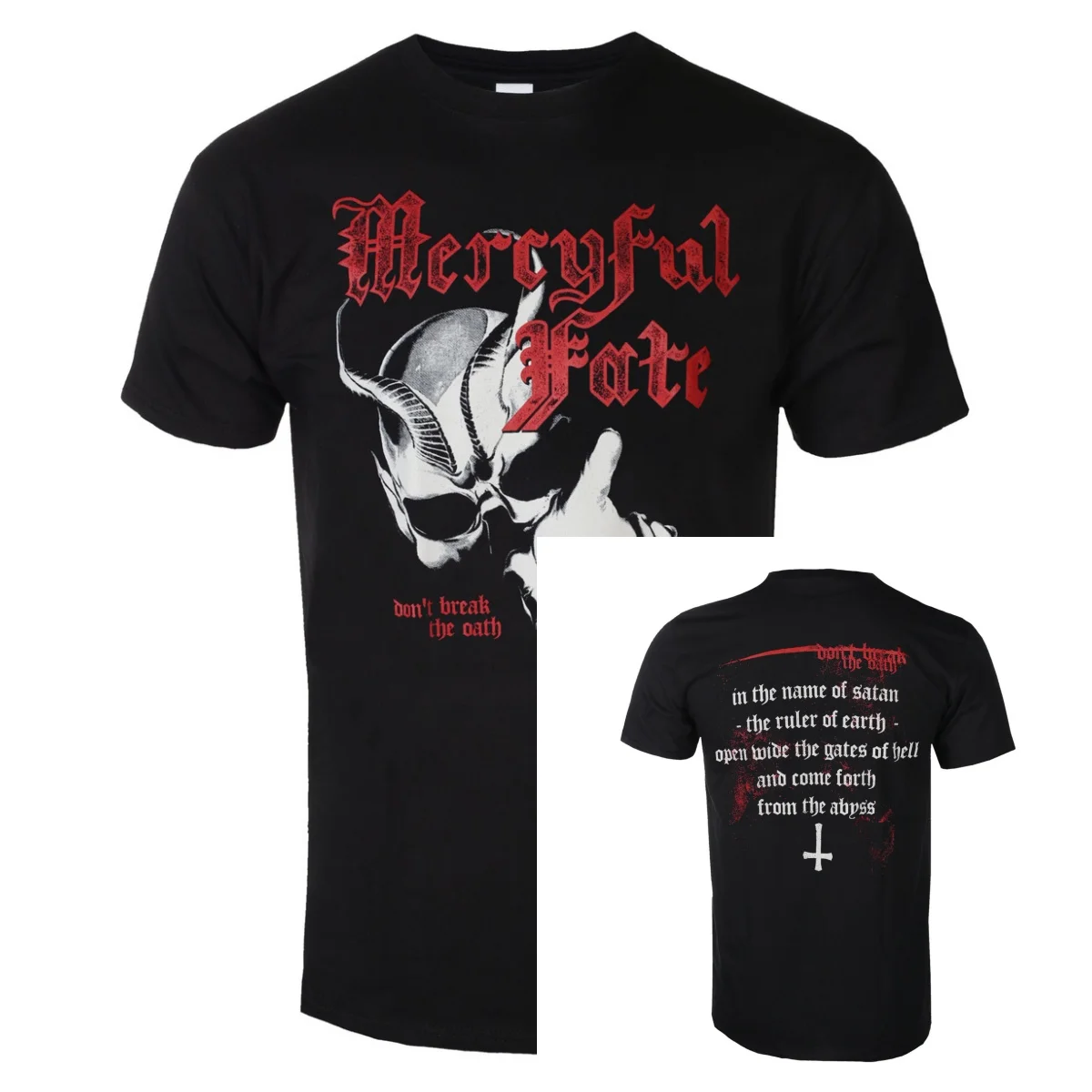 Herren-T-Shirt Mercyful Fate – B2B The Ruler of Earth – Schwarz – Rock OFF 2026 Sommer, reine Baumwolle, hochwertiger Luxus-Unisex-Stil