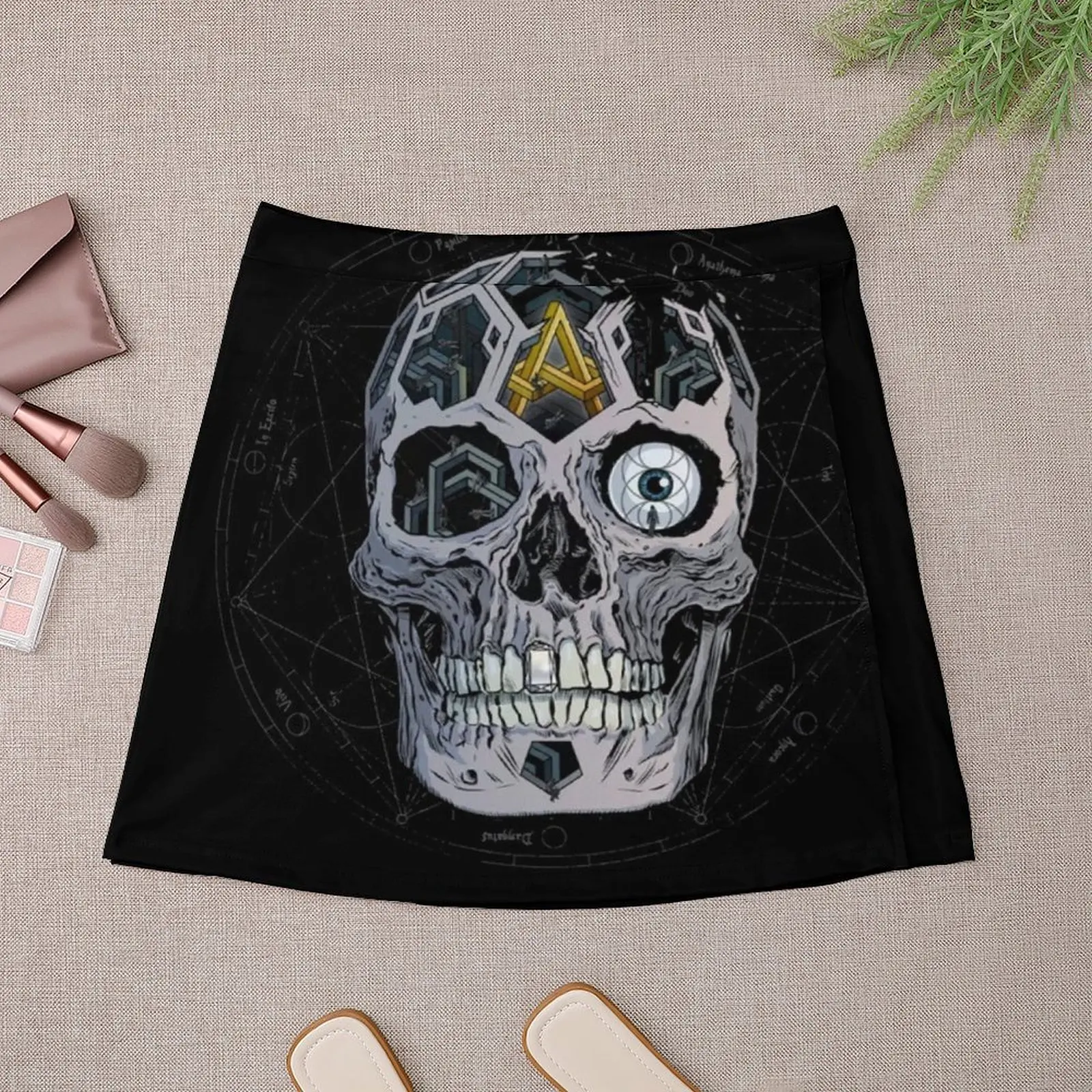Atreyu - In Our Wake, Skull Album Cover Design Mini Skirt elegant skirts for women mini skirt for women Mini Skirt