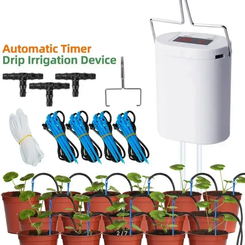 

Head Automatic Plant Flower Watering Pump Plants Self-Watering Sprinkler Tool Garden Drip Irrigation Device Pump Timer