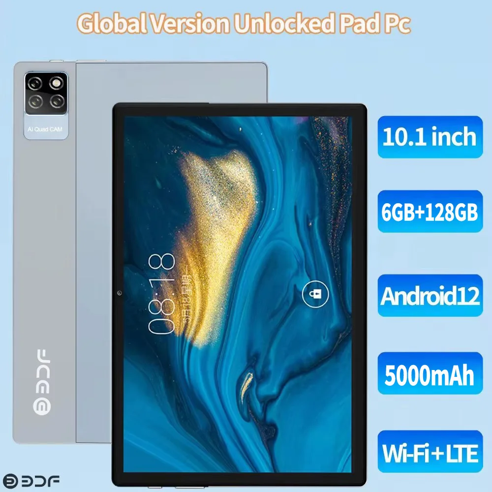 2025 新しい 10.1 インチ 4G LTE 6GB RAM 128GB ROM Android 12 タブレット電話通話デュアル GPS Bluetooth WiFi Google タブレット PC